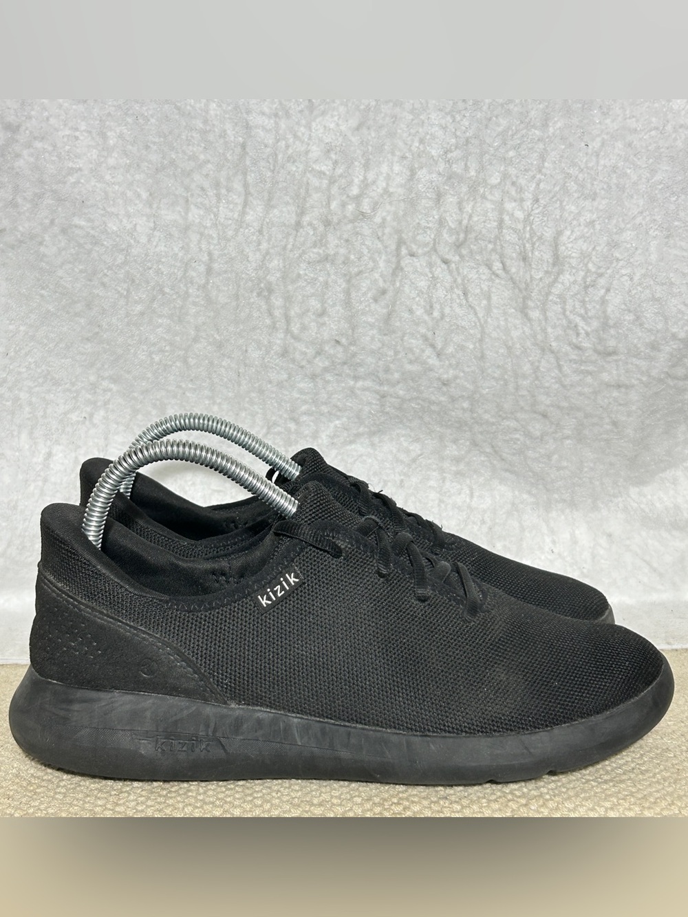 Kizik Unisex Blk Madrid Eco Knit HandsFree Slip In Sneakers Shoes SZ U 8 & W 9.5